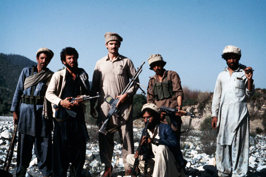 Afghanistan in 1985 with the mujahadeen during the war with the Soviet Union.