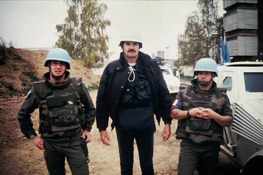 Bosnia in 1993 during the Serb-Croat-Bosnian war.