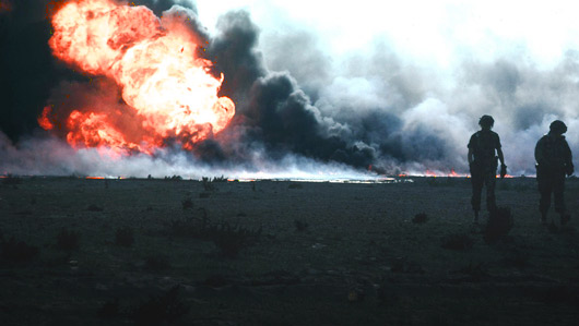 Burning Oil Field in Kuwait